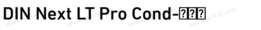 DIN Next LT Pro Cond字体转换